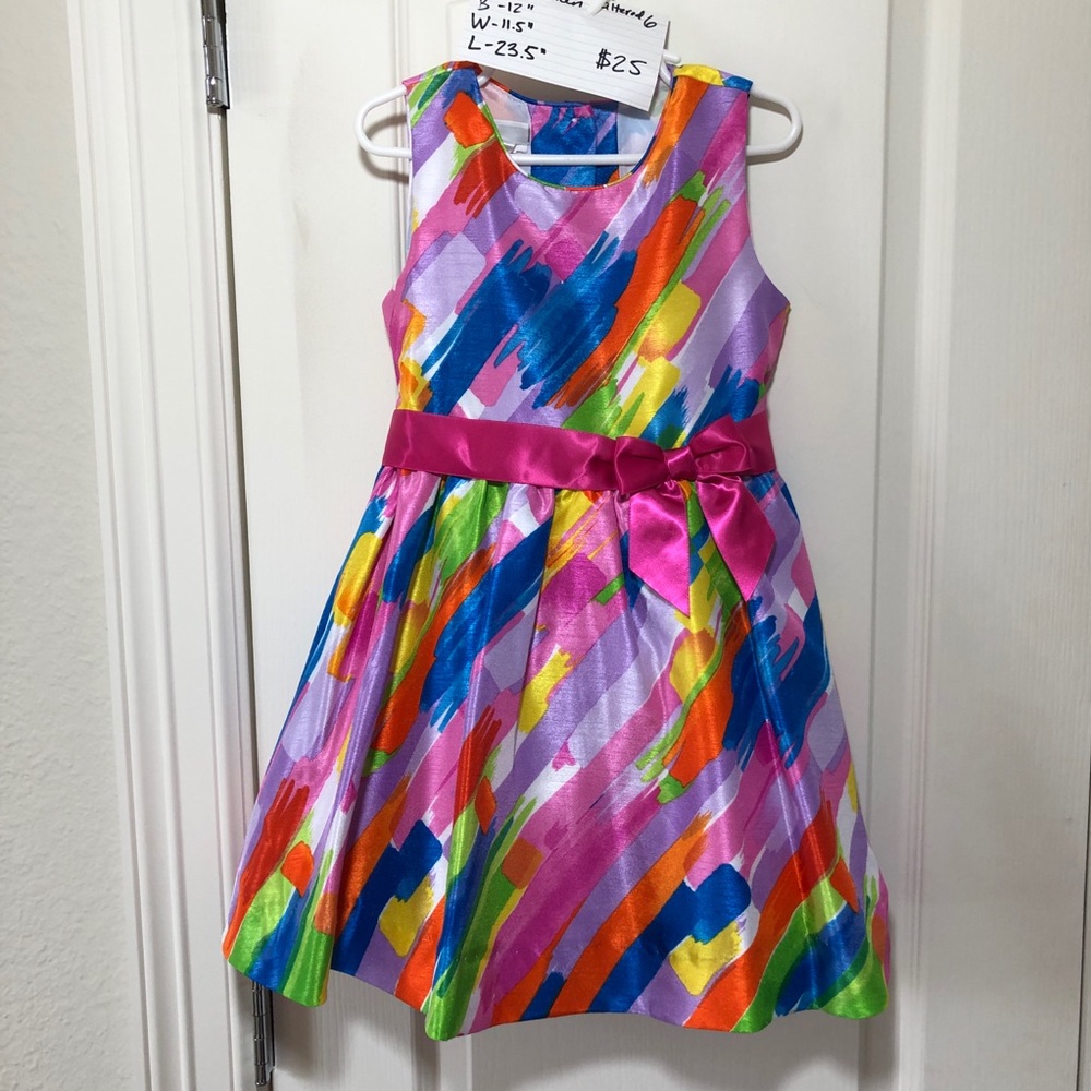 SOLD Bonnie Jean Watercolor Dress